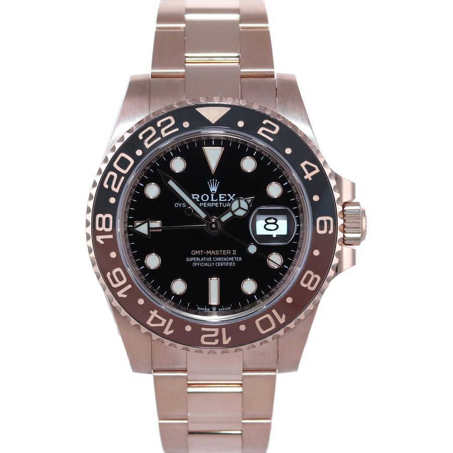 MINT PAPERS Rolex 126715CHNR GMT Master II Rose Gold Ceramic Root Beer Watch Box