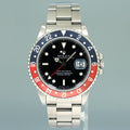 Vintage 1984 Rolex GMT-Master II 2 Fat Lady Coke Red Steel 16760 40mm Watch Box