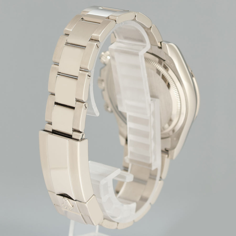 NEW 2024 PAPERS Rolex Daytona Ghost Black Diamond Chrono 126509 White Gold Watch