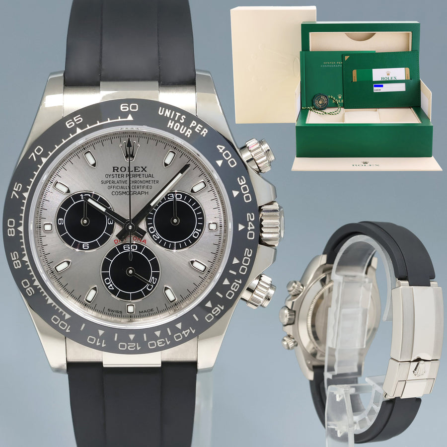 MINT PAPERS Rolex Daytona Oysterflex 116519LN White Gold Ceramic Ghost Panda Watch