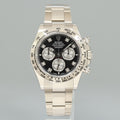 NEW 2024 PAPERS Rolex Daytona Ghost Black Diamond Chrono 126509 White Gold Watch