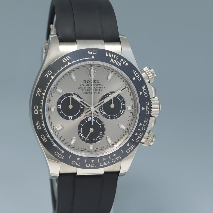 2022 MINT Rolex Daytona White Gold 116519LN Ceramic Ghost Silver Panda Watch Box