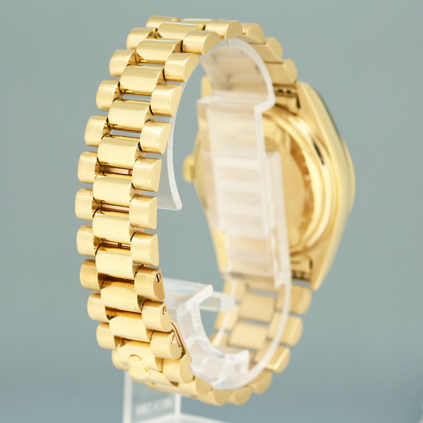 PAPERS Rolex President Day-Date Champagne 18038 Quickset Yellow Gold Watch