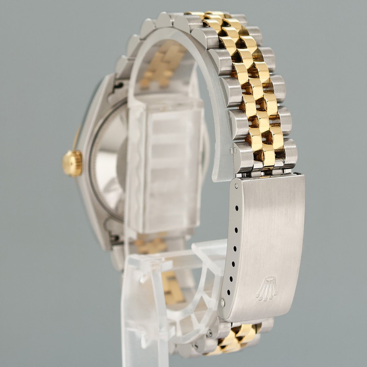 MINT Ladies Rolex 68273 Two Tone 18k Gold Steel 31mm Champagne Diamond Watch