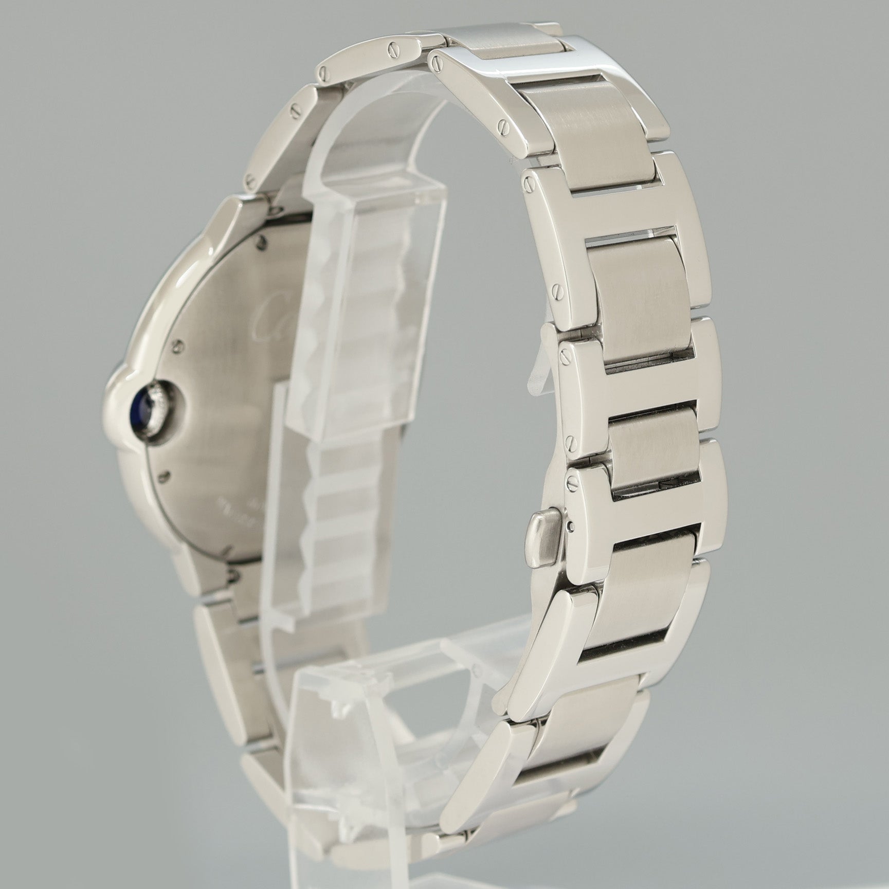 MINT DIAMOND Cartier W69012Z4 Ballon Bleu 3001 Silver Roman Steel