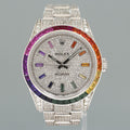 MINT Rolex Milgauss Diamond Iced Out Pave Sapphire 116400 Steel Watch Box