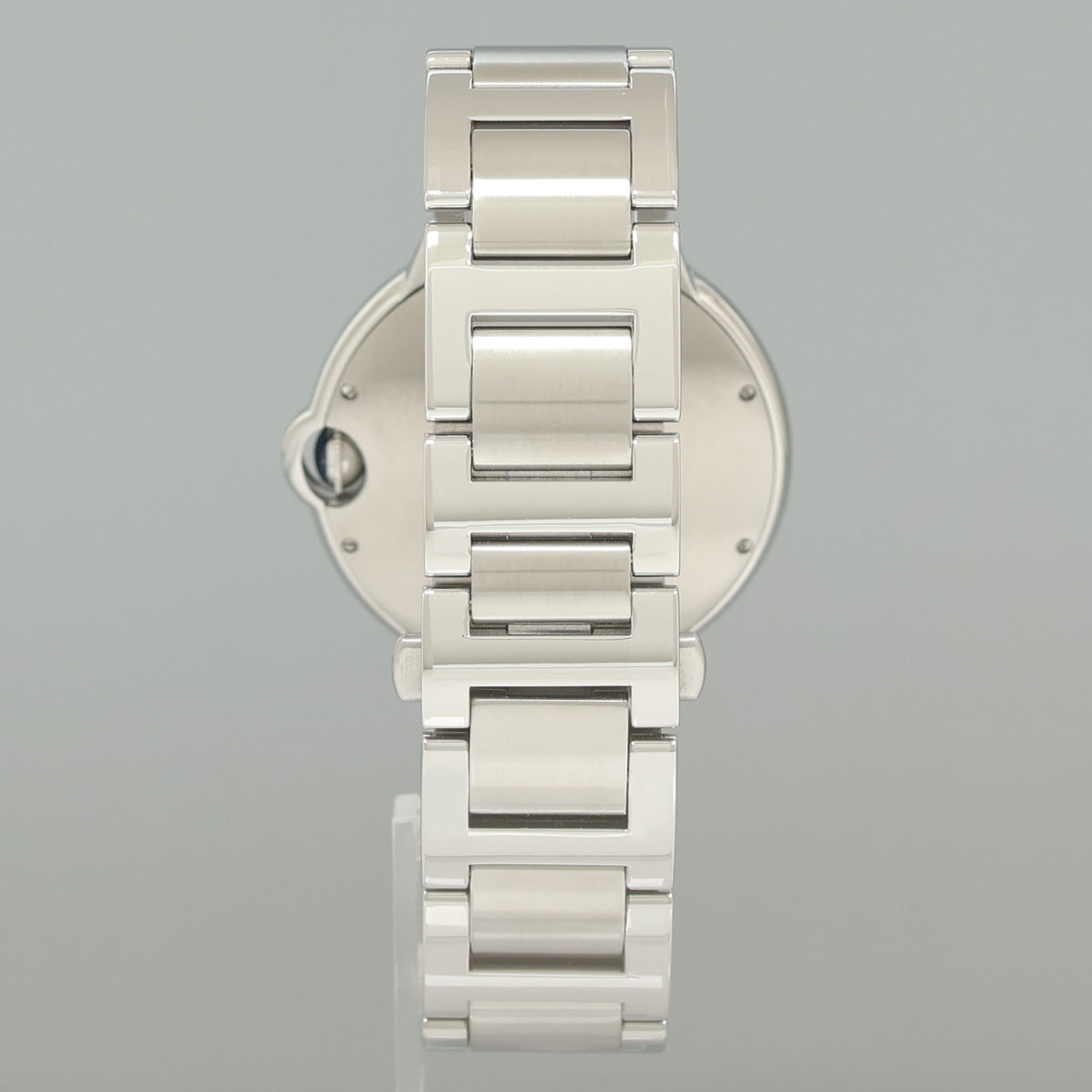 MINT DIAMOND Cartier W69012Z4 Ballon Bleu 3001 Silver Roman Steel