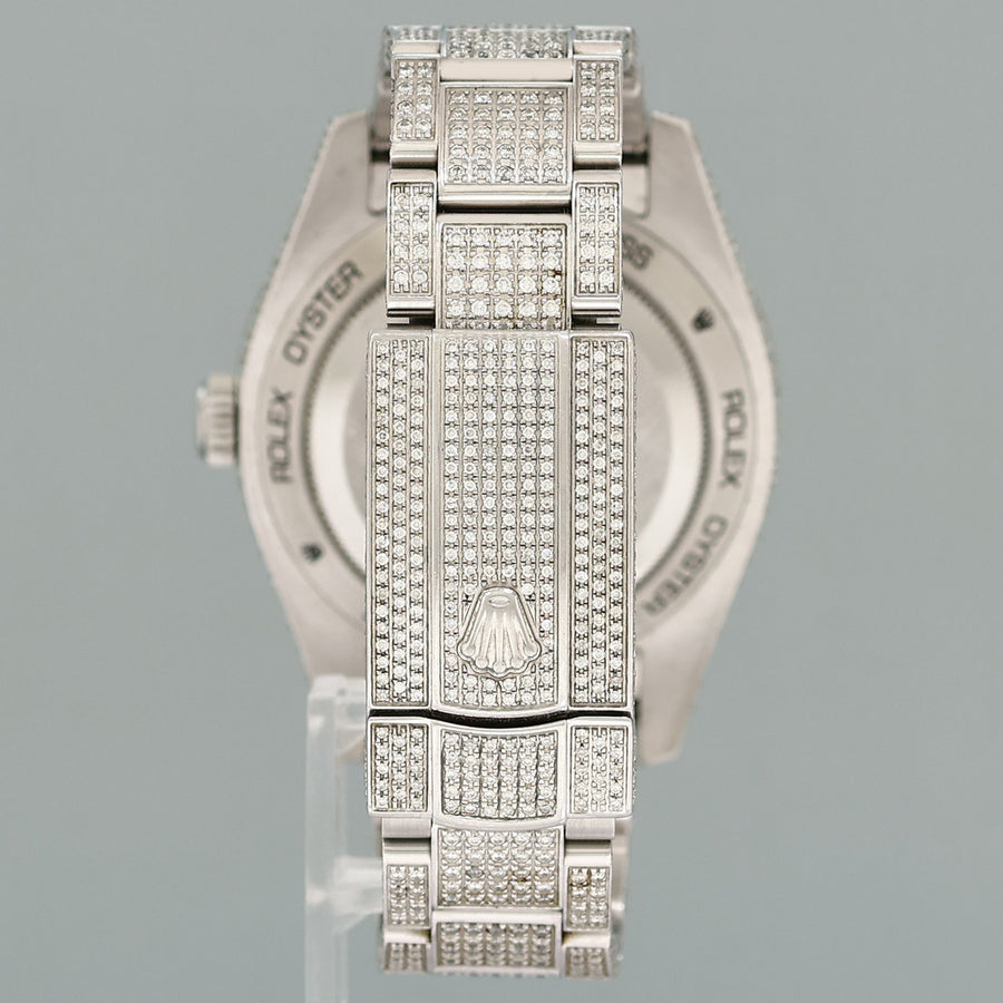 MINT Rolex Milgauss Diamond Iced Out Pave Sapphire 116400 Steel Watch Box