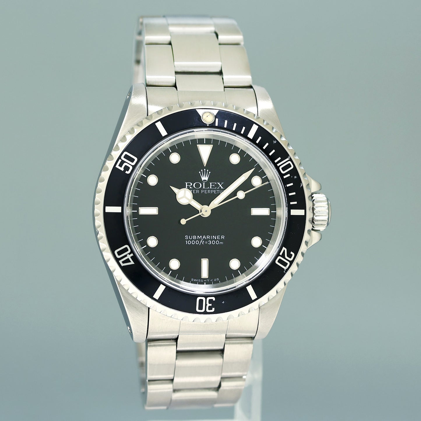 1994 MINT Rolex Submariner No-Date 2 Line Tritium Dial 14060 Steel Black 40mm Watch Box