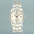 1970 Vintage Rolex DateJust 1600 Blue Silver Dial Stainless Steel 36mm Oyster Band Watch Box