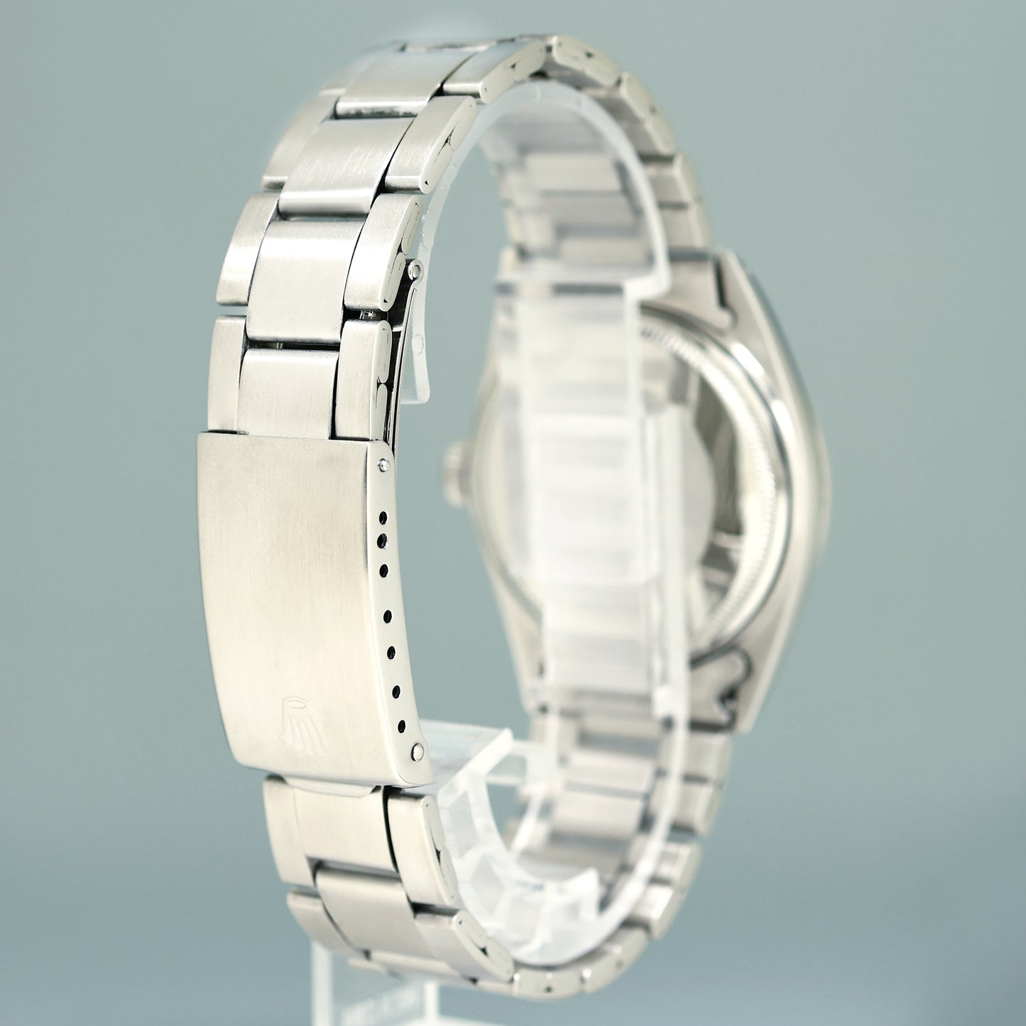 1970 Vintage Rolex DateJust 1600 Blue Silver Dial Stainless Steel 36mm Oyster Band Watch Box