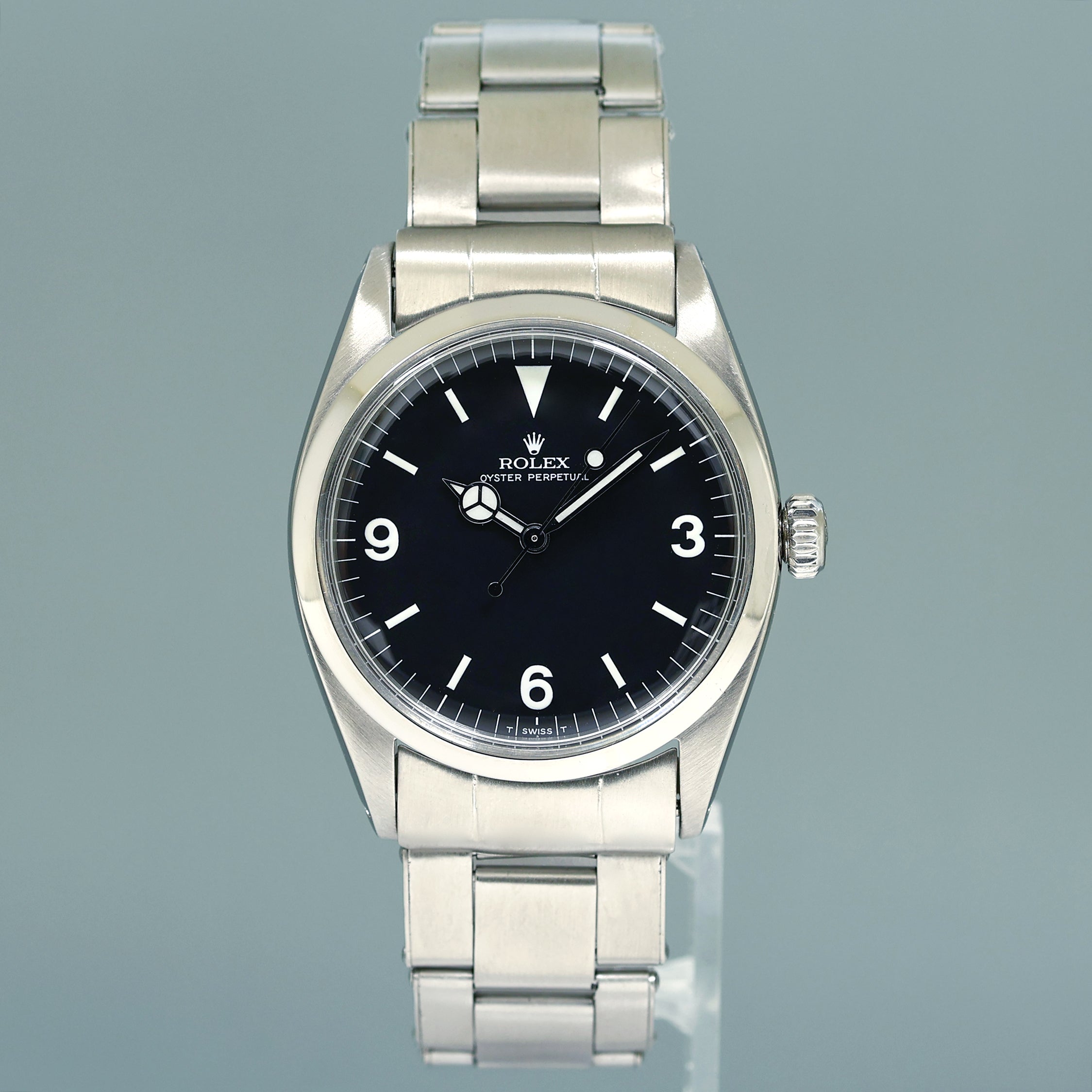 Rolex Oyster Perpetual Explorer 5504 Black Matte Steel 36mm Watch