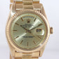 Rolex Day-Date President 36mm 1807 Bark Champagne Yellow Gold Watch Box.