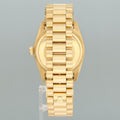 Mint Rolex President Day Date 18038 Quick Set Champagne Diamond Yellow Gold Watch