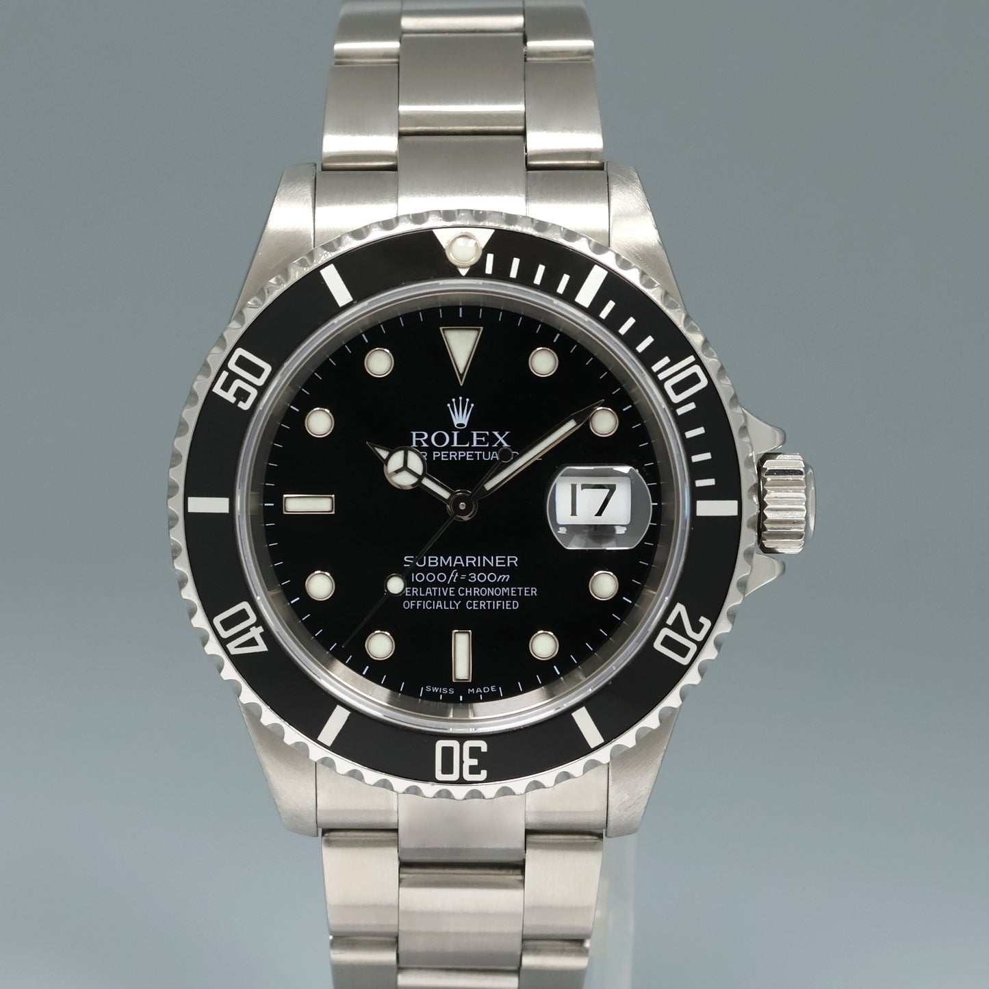 2006 Rolex Submariner Date 16610 Steel Black Dial 40mm Oyster Watch Box