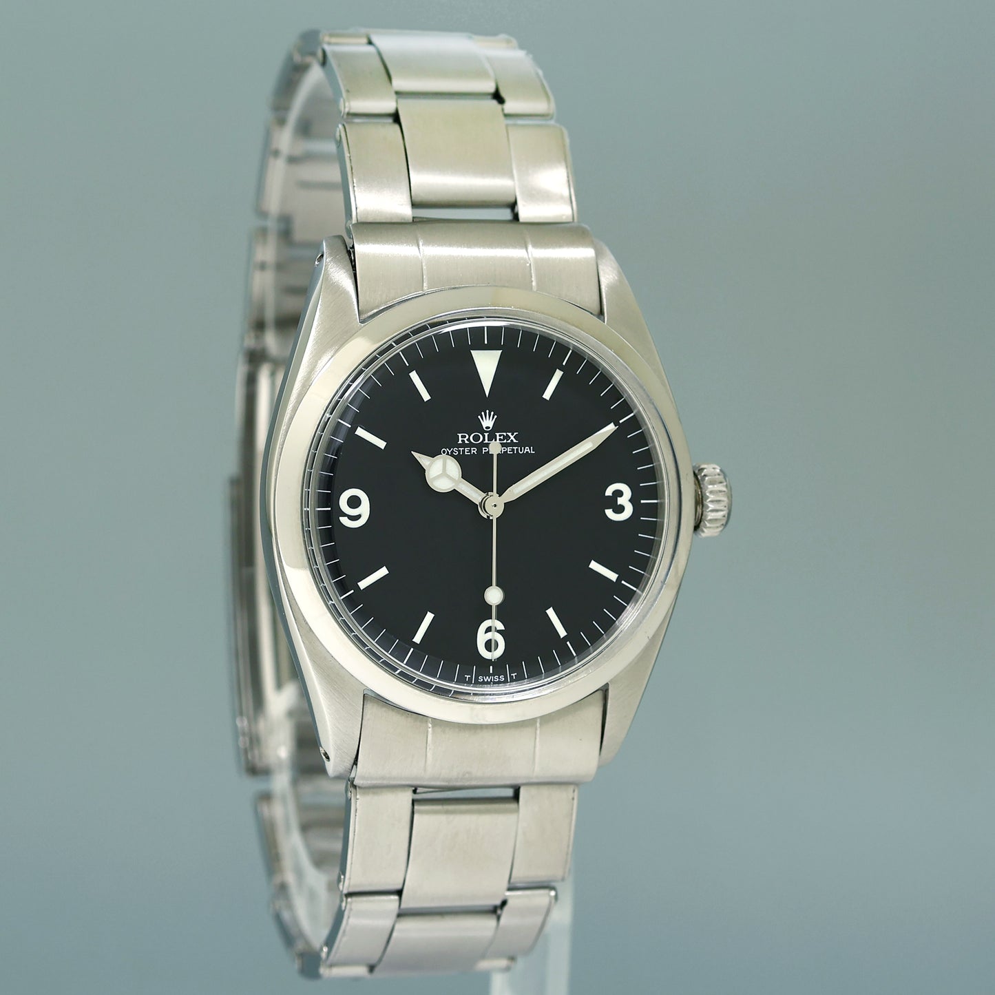 Rolex Oyster Perpetual Explorer 5504 Black Matte Steel 36mm Watch