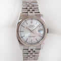 2017 MINT Papers Rolex 116234 DateJust Steel Silver Stick 36mm Jubilee Steel Watch