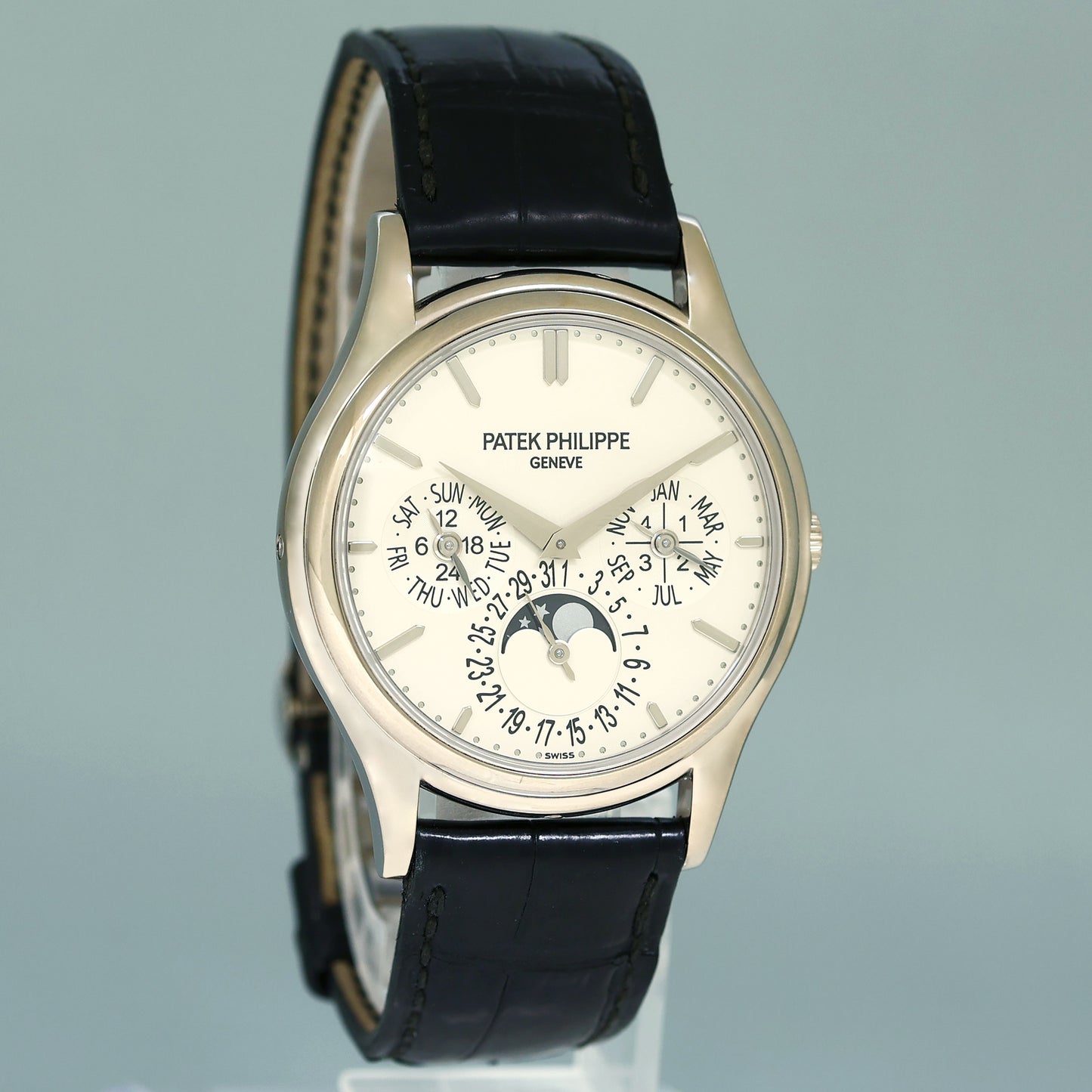 2012 PAPERS Patek Philippe 5140G 37mm White Gold Perpetual Grand Complication Watch