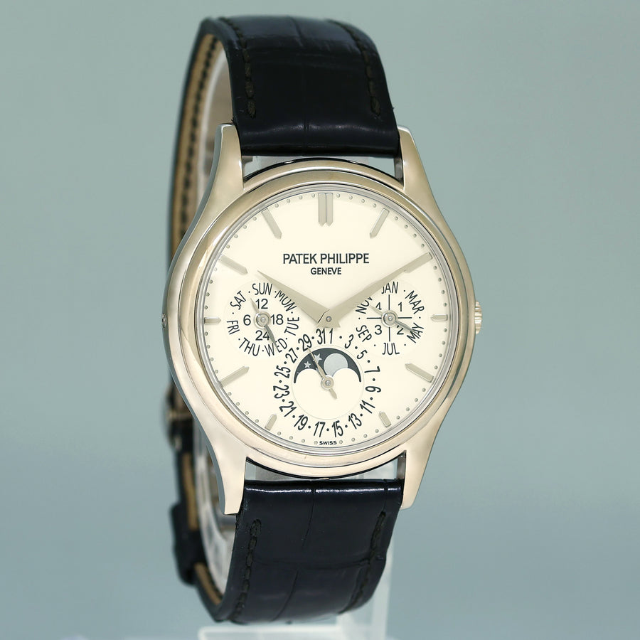 2012 PAPERS Patek Philippe 5140G 37mm White Gold Perpetual Grand Complication Watch