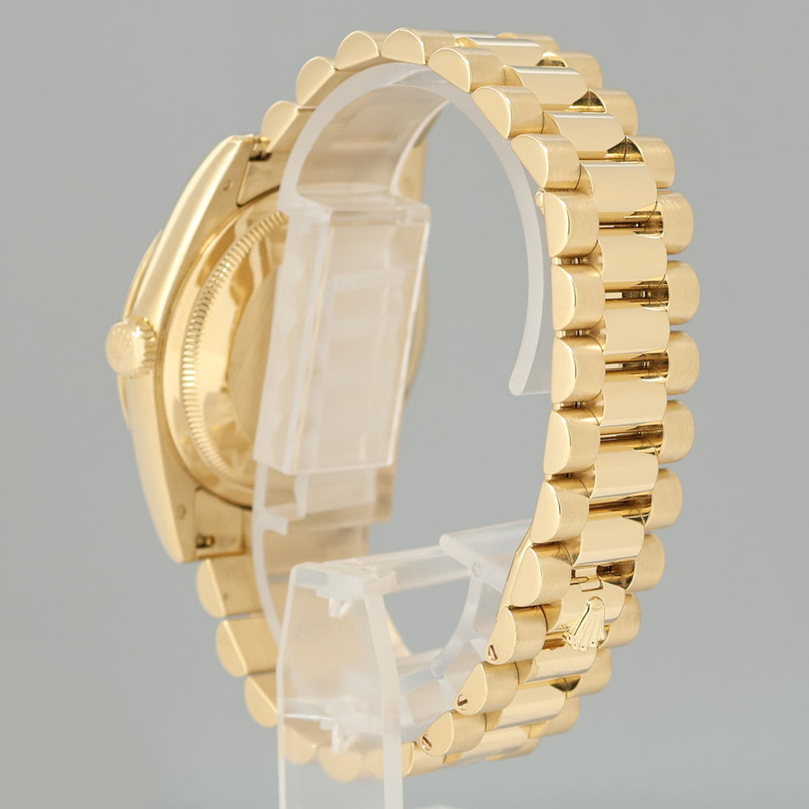 2017 PAPERS MINT Rolex President Day Date Yellow Gold 118238 Meteorite Diamond Watch