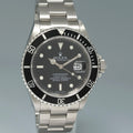 MINT 2008 ENGRAVED REHAUT Rolex Submariner Date 16610 Stainless Steel Black Watch