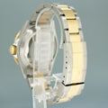 2004 MINT GOLD BUCKLE Rolex Submariner 16613 Gold Steel Two Tone Black Watch Box