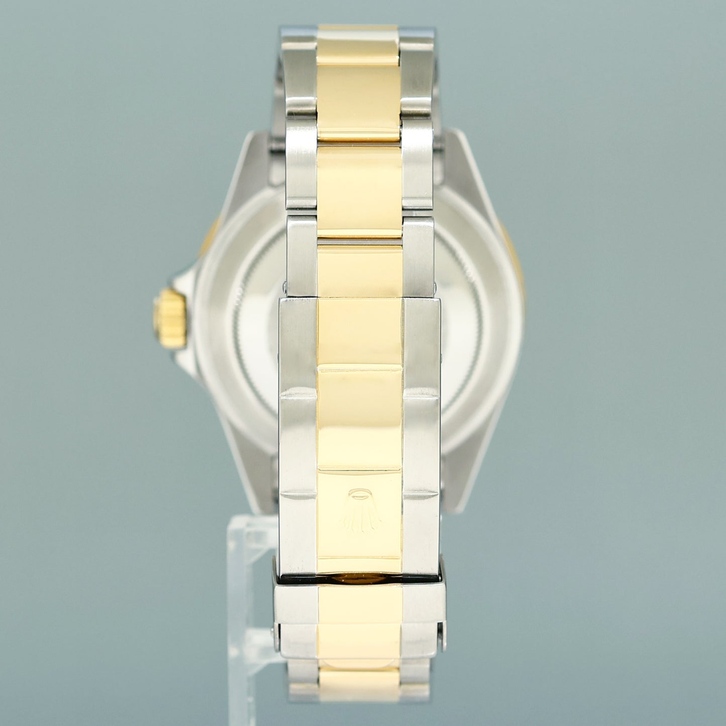 2004 MINT GOLD BUCKLE Rolex Submariner 16613 Gold Steel Two Tone Black Watch Box