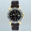 Rolex Root Beer 1675 Yellow Gold GMT Brown Nipple Watch