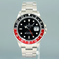2007 MINT Rolex GMT-Master II Coke Red ERROR STICK Steel 16710 40mm Watch Box