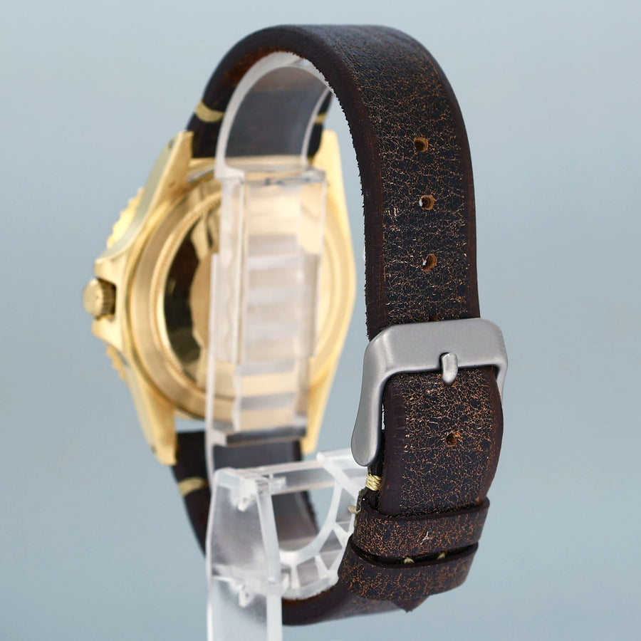 Rolex Root Beer 1675 Yellow Gold GMT Brown Nipple Watch