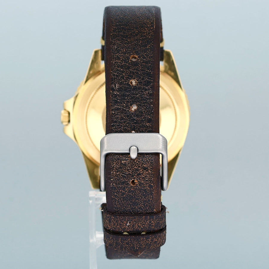 Rolex Root Beer 1675 Yellow Gold GMT Brown Nipple Watch