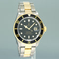 MINT Rolex Submariner 16613 Gold Steel Yellow Gold Two Tone Black Watch Box