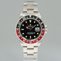 PAPERS 1997 MINT Rolex GMT-Master II Coke Red Black Steel 16710 40mm Watch Box
