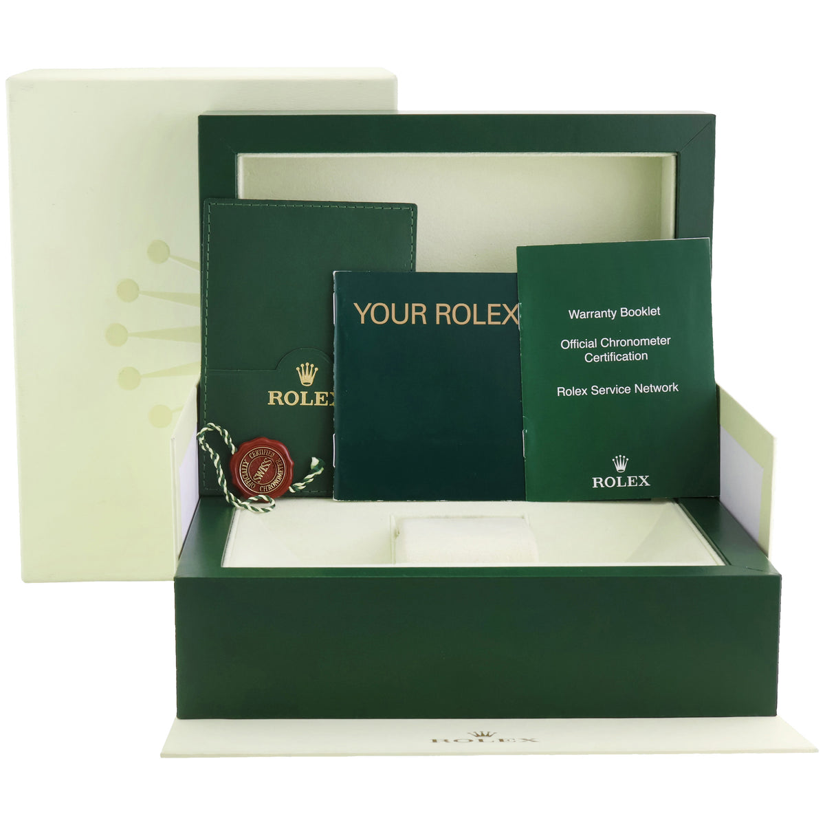 2005 MINT Rolex Air-King 14010 Silver Stick Dial 34mm Steel Watch Box