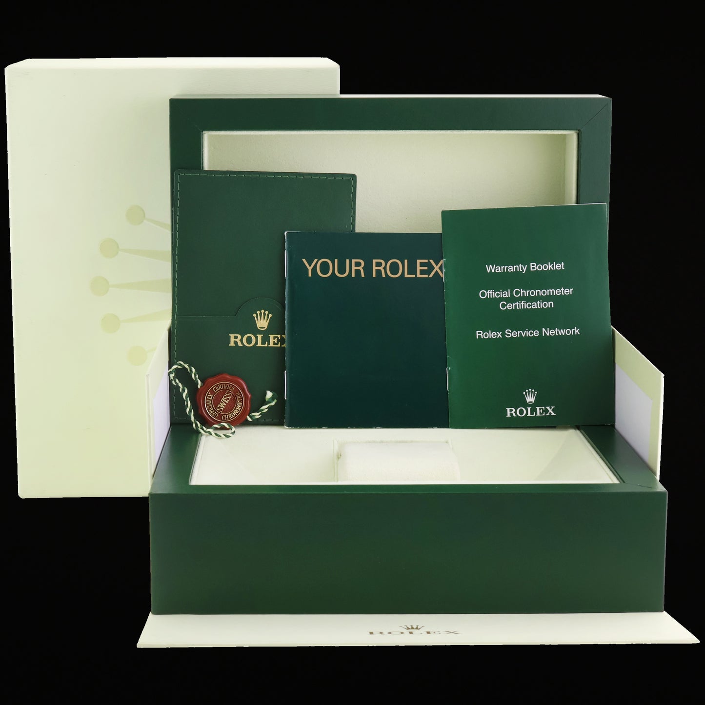 MINT Rolex President Day Date Rhodium Roman 118239 White Gold 36mm Watch Box
