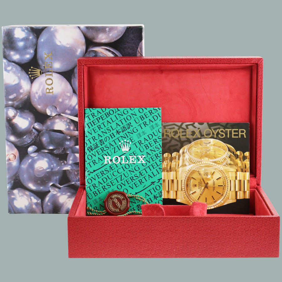 MINT 69178 White Diamond Ladies Rolex DateJust President 26mm Yellow Gold Watch
