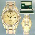 MINT Rolex Masterpiece Day Date 18948 Jubilee MOP Diamond Tridor Rose Gold Watch