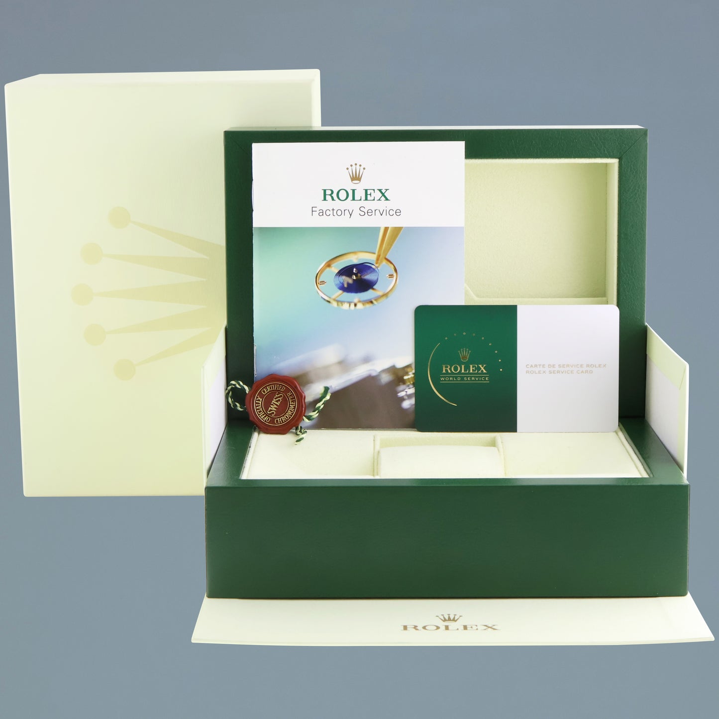 2025 RSC PAPERS Rolex 16618 Submariner Yellow Gold Black 40mm Watch Box
