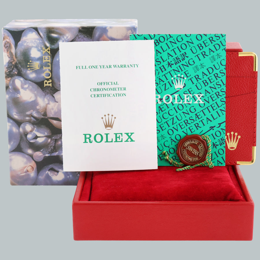 PAPERS Ladies Rolex 69174 DateJust 26mm Blue Roman Fluted Bezel Jubilee Watch