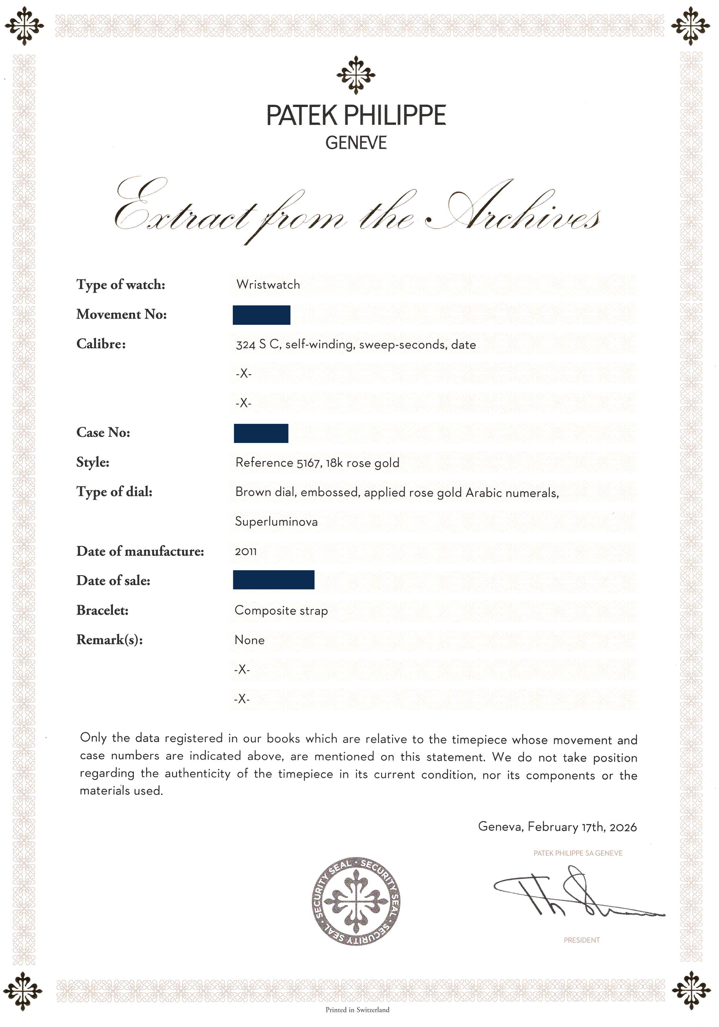 PAPERS MINT 5167R Patek Philippe Aquanaut Rose Gold Brown 40mm Tropical Watch Box