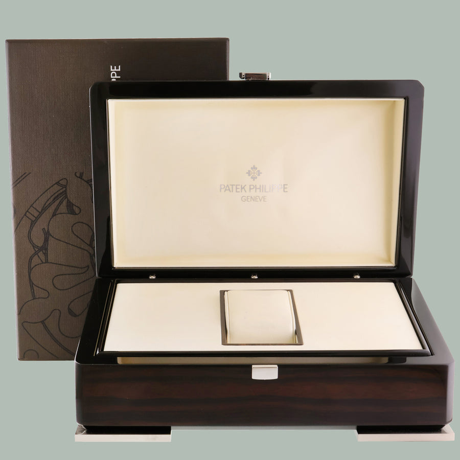 2017 MINT Patek Philippe 5296G 38mm White Gold Calatrava Leather Watch Box