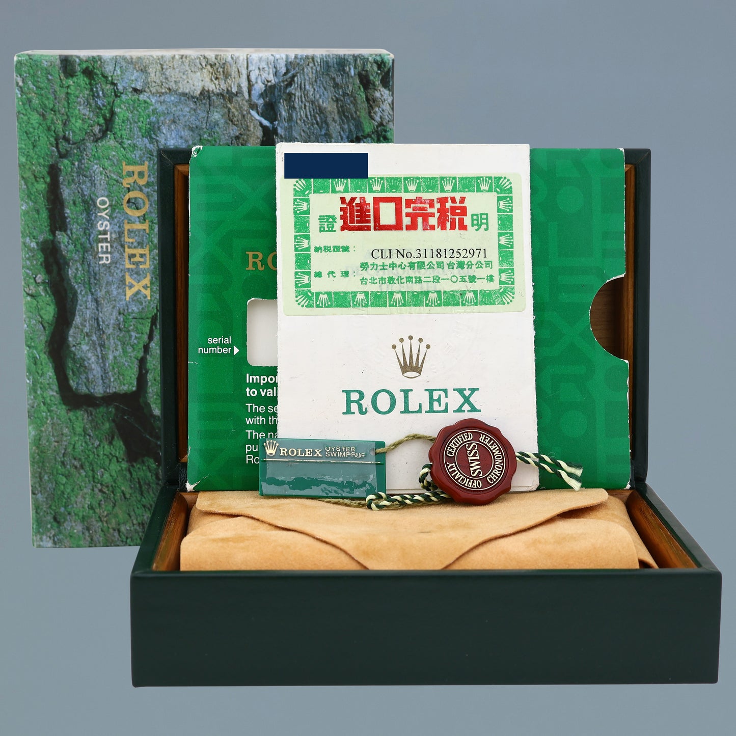 PAPERS MINT Rolex Submariner 16613LB Gold Steel Two Tone Yellow Gold Watch Box