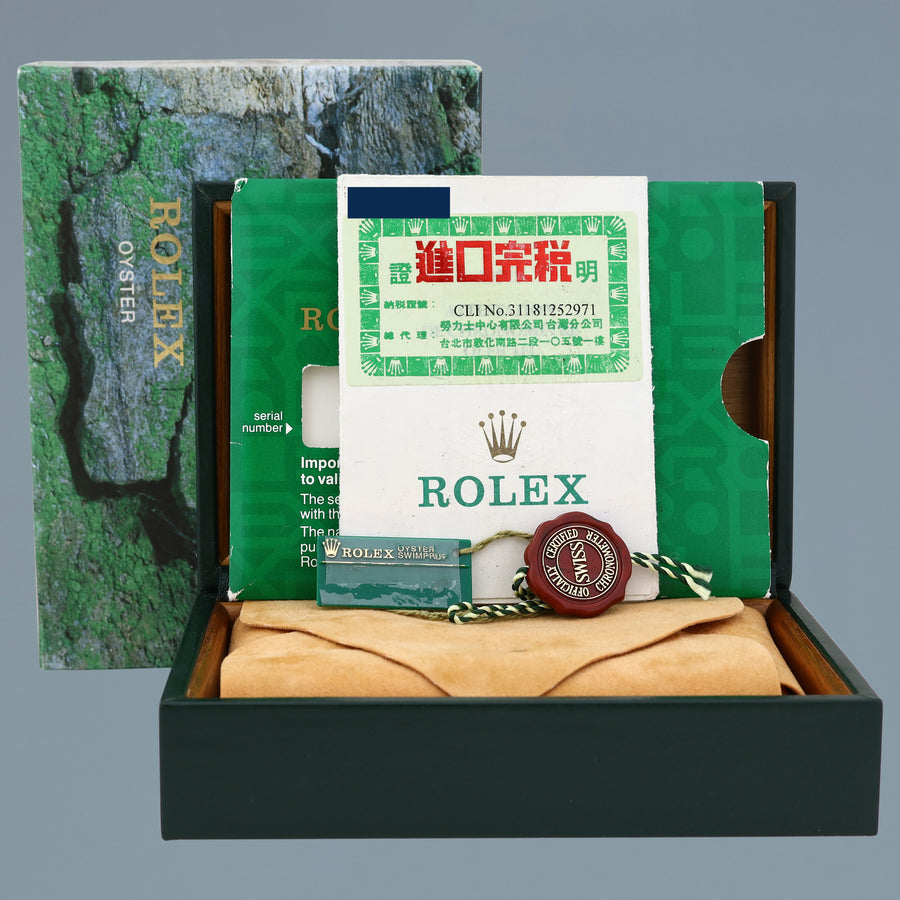 PAPERS MINT Rolex Submariner 16613LB Gold Steel Two Tone Yellow Gold Watch Box