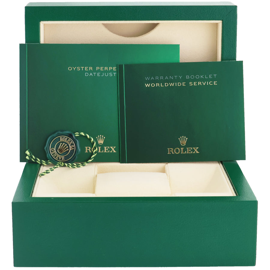 2016 MINT Rolex DateJust 36 116200 Blue Stick Oyster Steel 36mm Watch Box