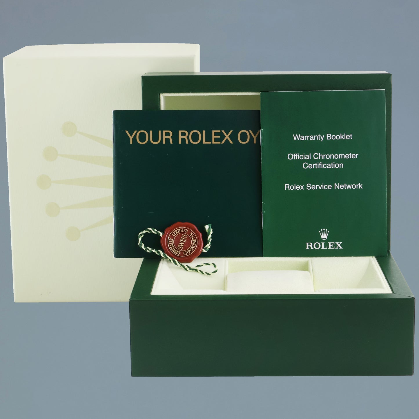 MINT Ladies Rolex Yacht-Master 168623 35mm Yellow Gold Two Tone Slate Watch Box