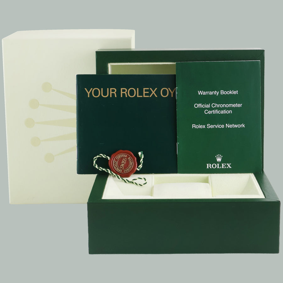 2004 MINT Rolex DateJust 16233 Two Tone Yellow Gold Jubilee Silver Diamond Watch Box
