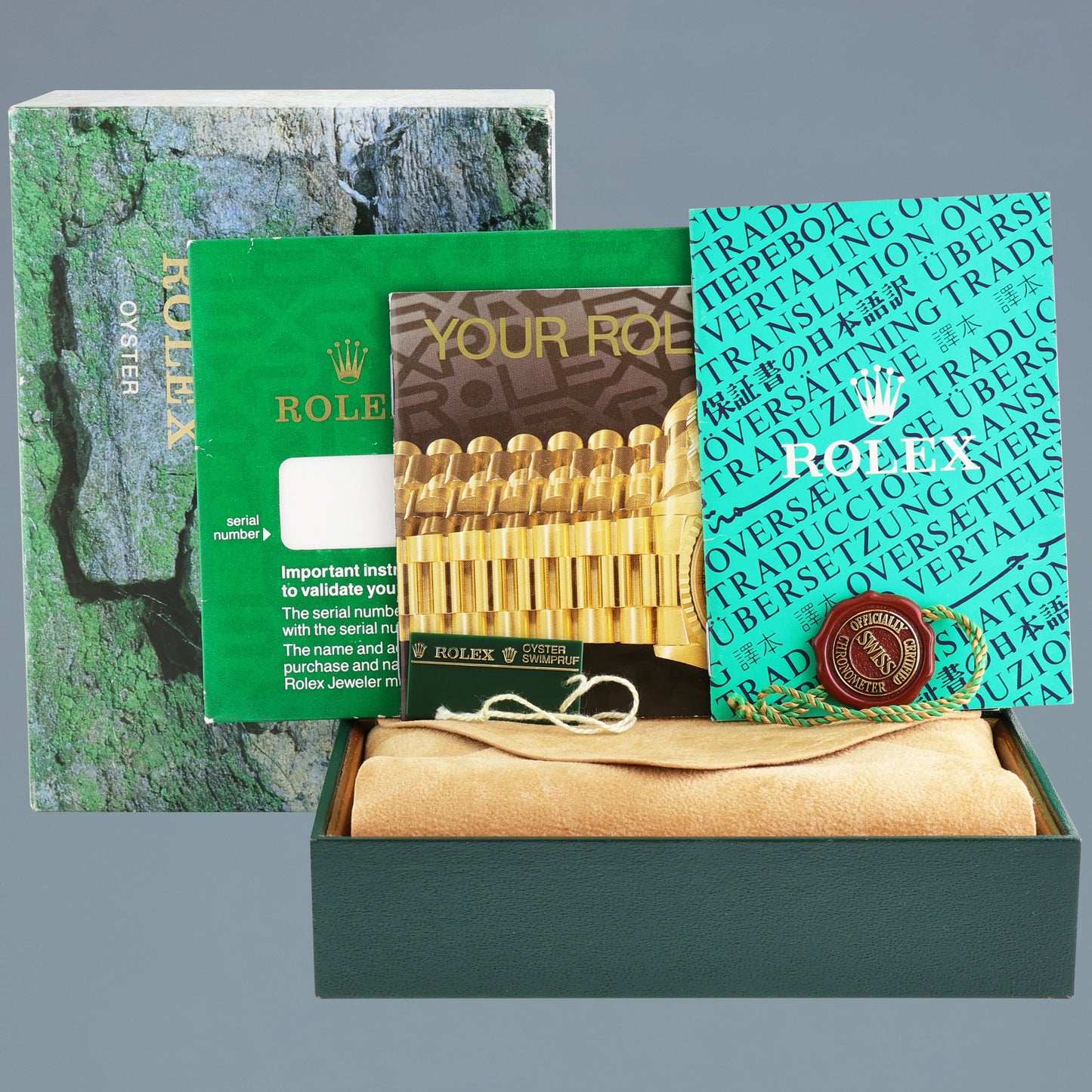 MINT Rolex DateJust White Roman 16203 Two Tone Gold Jubilee 36mm Watch Box