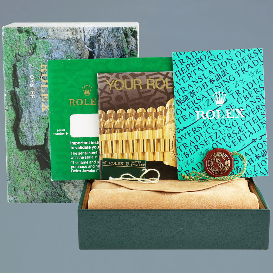 MINT Rolex DateJust White Roman 16203 Two Tone Gold Jubilee 36mm Watch Box