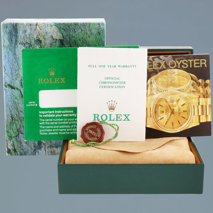 MINT PAPERS Rolex Submariner 16613 Two Tone Gold Blue Champagne Serti Diamond Watch