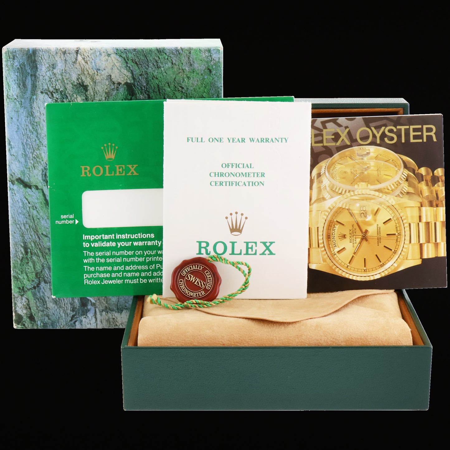 1985 PAPERS Rolex Submariner Date 16803 Two-Tone Gold Steel Blue 40mm Watch Box